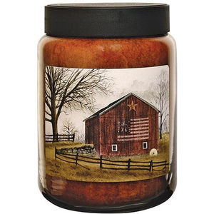 Flag Barn Jar Candle