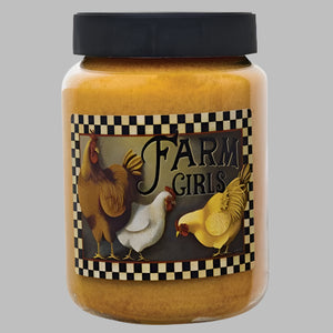 Farm Girls Jar Candle, Butter Rum