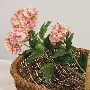 Pink Snowball Hydrangea Spray