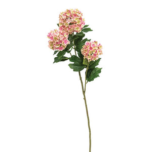 Pink Snowball Hydrangea Spray