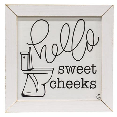 Hello Sweet Cheeks Framed Print