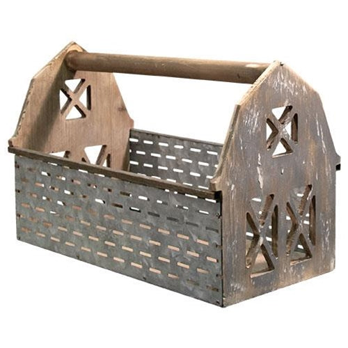 Olive Bucket Barn Wooden Basket