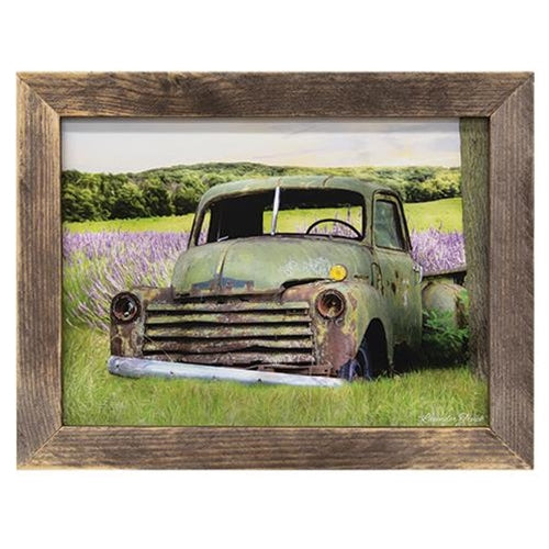 Lavender Truck Framed Print