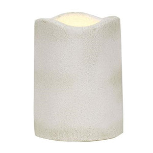 White Cement Timer Pillar 4"