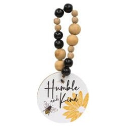 Bee Humble and Kind Bead Ornament
