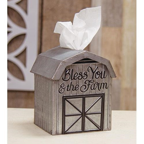 Bless You and The Farm Tissue Box